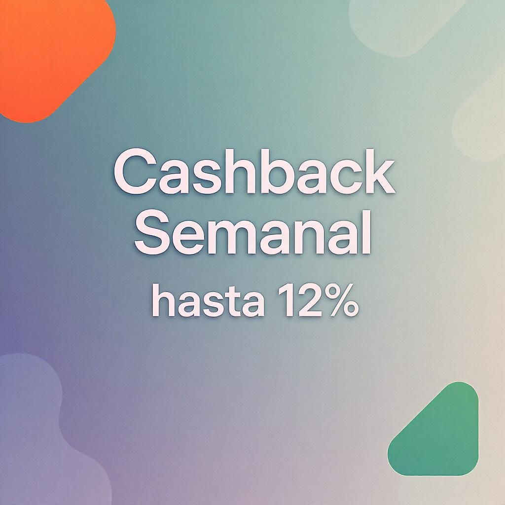 Cashback Semanal hasta 12%